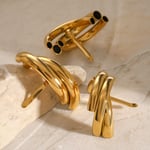 Gold color / 1 Piece Simple Series ins style Geometric Stainless Steel  Gold Color Women's Hair Clips Picture2